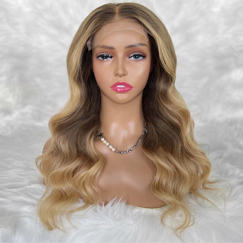Aubrey Glueless 5x5 HD Lace Professionally Colored 100% Human Hair Closure Wig - Private Label