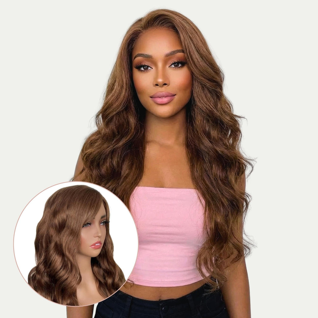 Auburn Body Wave 100% Human Hair Capless Wig - Private Label