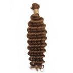 Auburn Deep Wave Bulk 100% Human Braiding Hair - Private Label