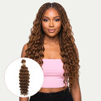 Auburn Deep Wave Bulk 100% Human Braiding Hair - Private Label