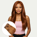 Auburn Seamless Clip - In 100% Human Hair Extensions - Private Label