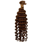 Auburn Deep Wave Bulk 100% Human Braiding Hair - Private Label