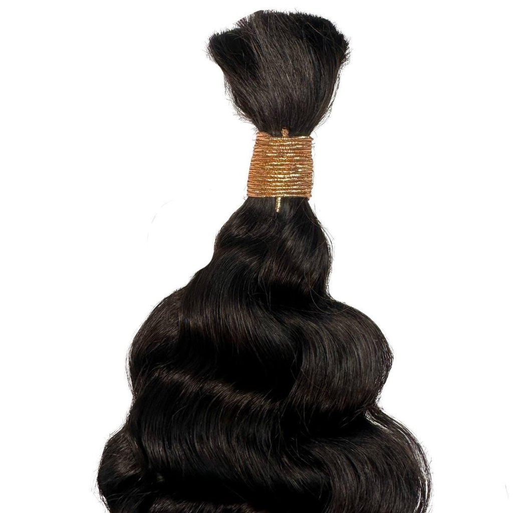 Beach Wave Bulk 100% Human Braiding Hair - Private Label