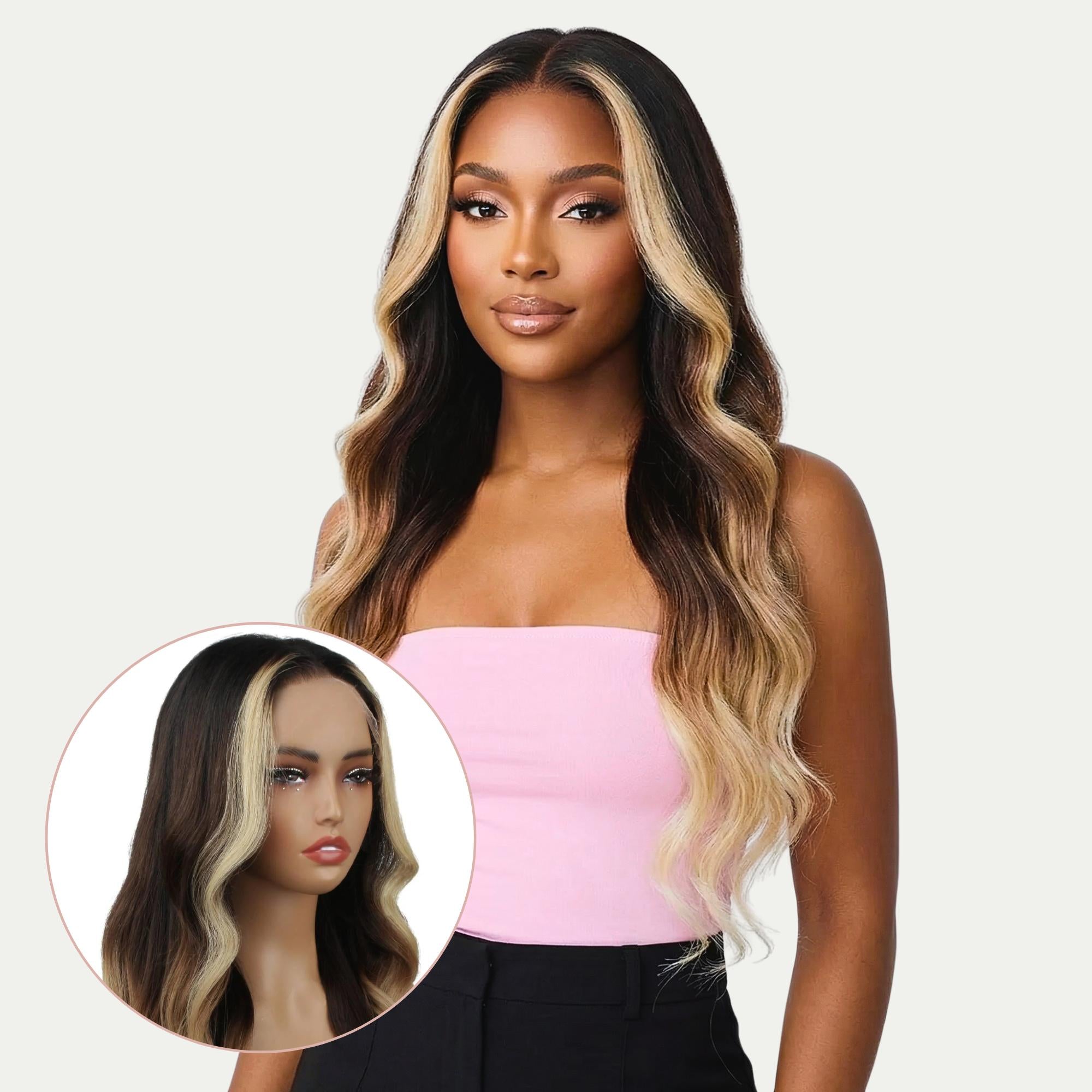 Blonde Balayage Wavy 13x6 HD Lace Front Wig - Private Label