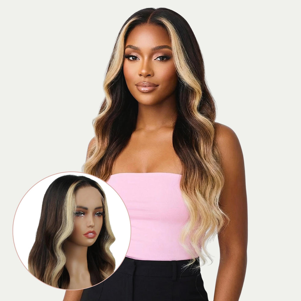 Blonde Balayage Wavy 13x6 HD Lace Front Wig - Private Label