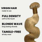 Blonde Body Wave 100% Human Hair Bundles - Private Label