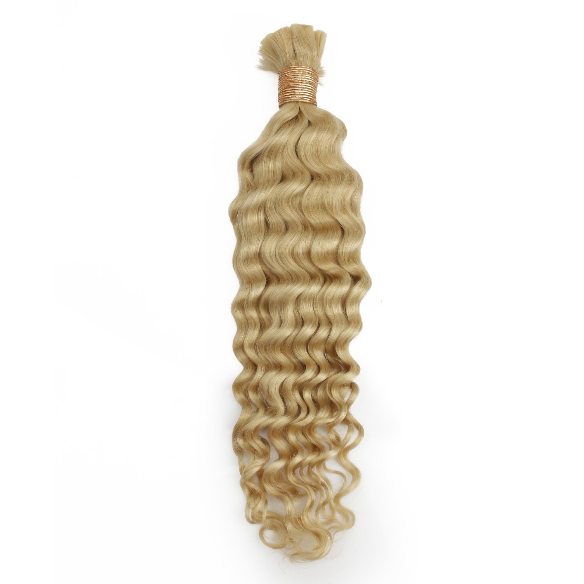 Blonde Deep Wave Bulk 100% Human Braiding Hair - Private Label