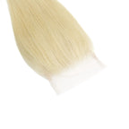 Blonde Straight 4x4 Transparent Lace Human Hair Closure - Private Label