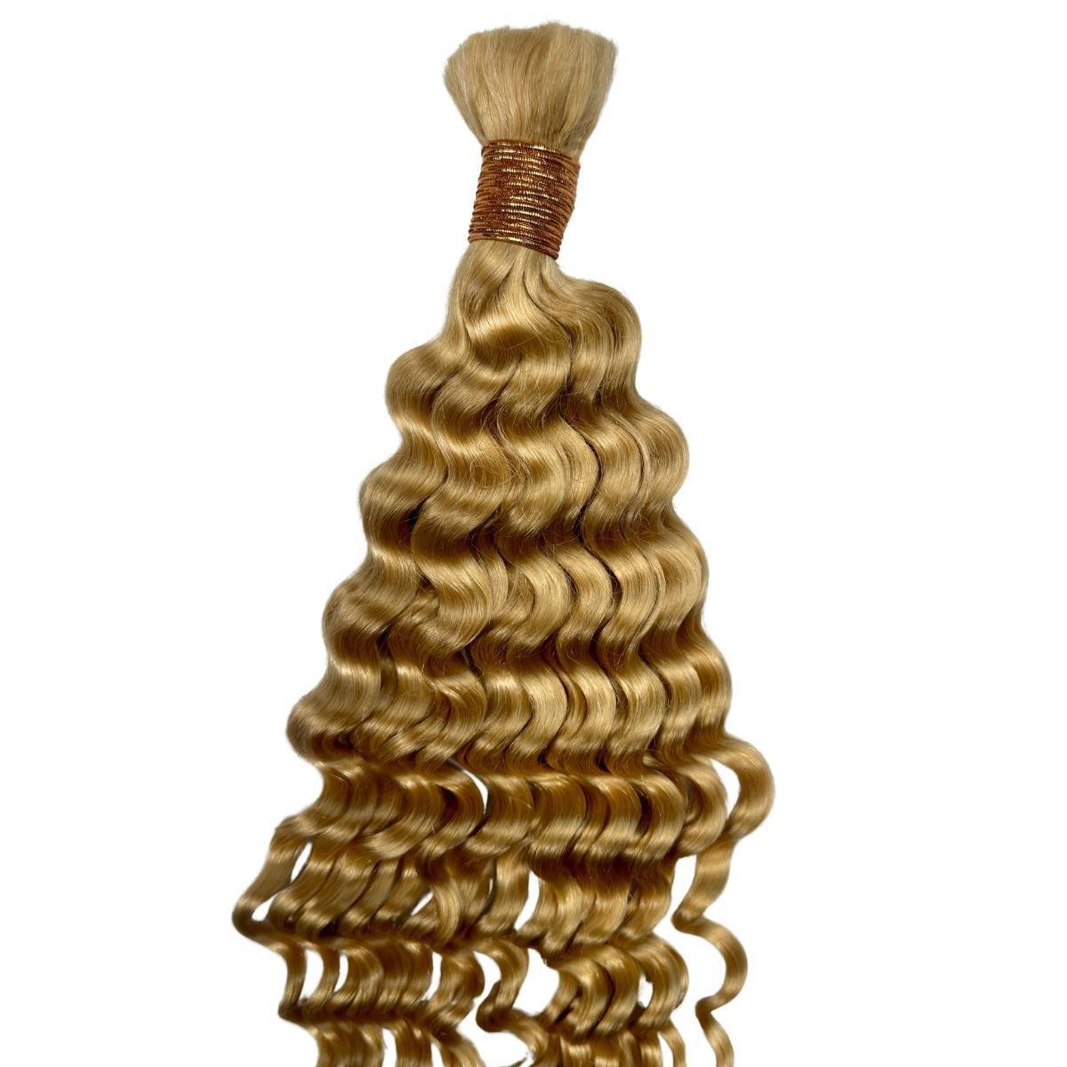 Blonde Deep Wave Bulk 100% Human Braiding Hair - Private Label