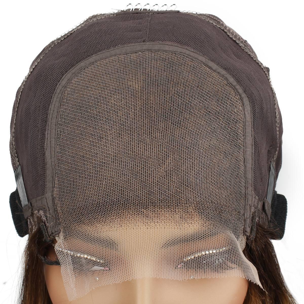 Highlight 4x4 Transparent Closure 100% Human Hair Bang Bob Wig - Private Label