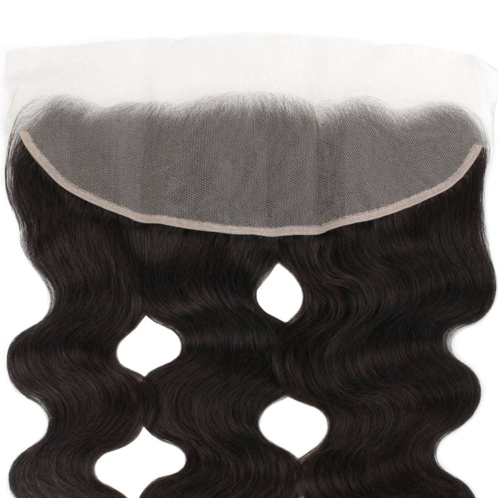 Brazilian Body Wave 13x4 Transparent Lace Human Hair Frontal - Private Label