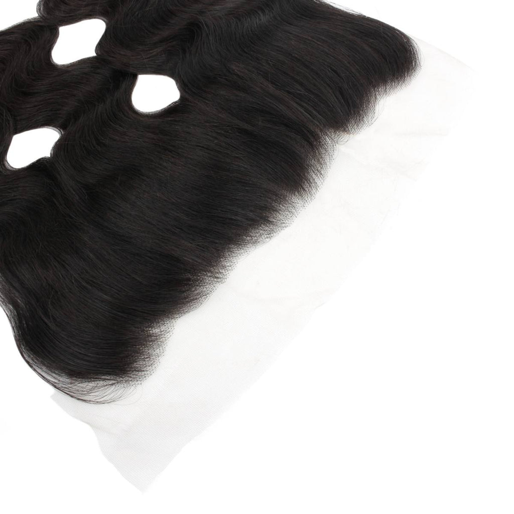 Malaysian Body Wave 13x4 Transparent Lace Human Hair Frontal - Private Label