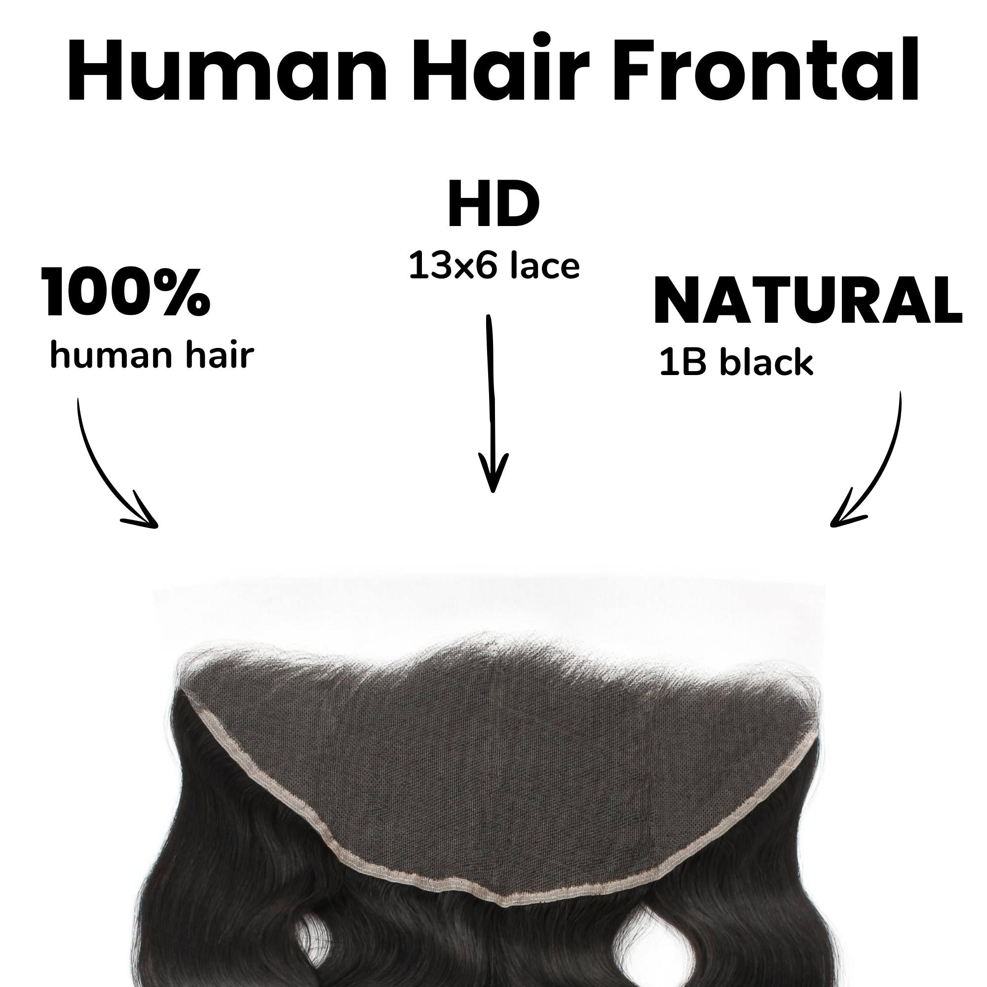 Body Wave 13x6 HD Lace Human Hair Frontal - Private Label