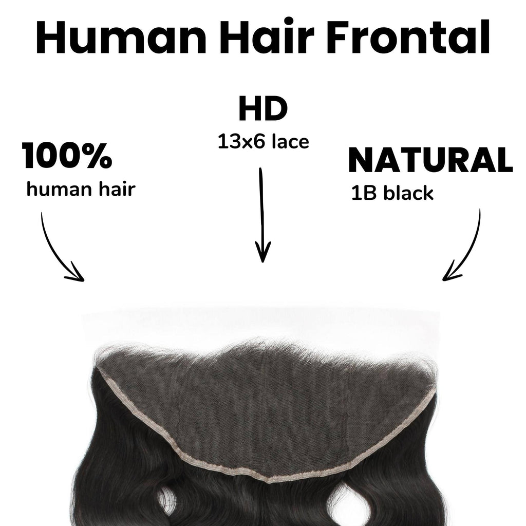 Body Wave 13x6 HD Lace Human Hair Frontal - Private Label