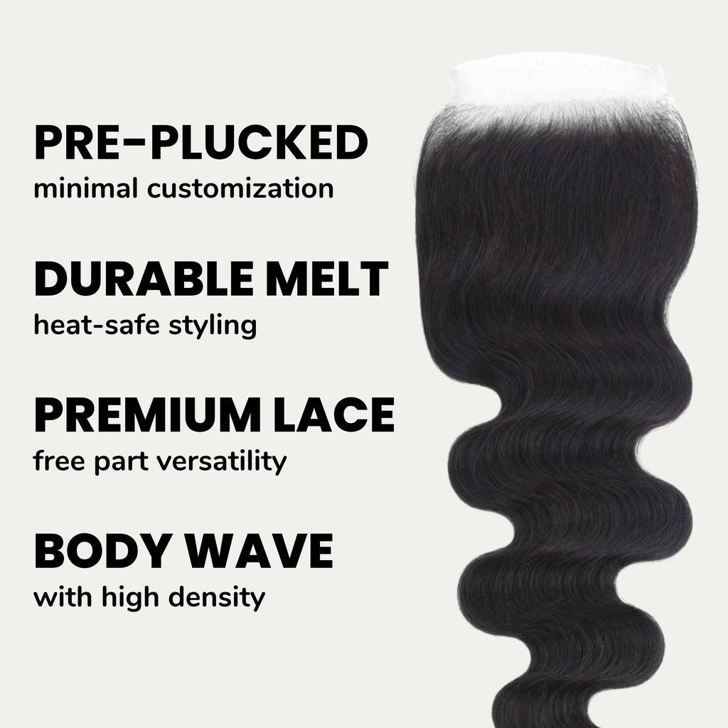 Body Wave 5x5 HD Lace Human Hair Closure - Private Label