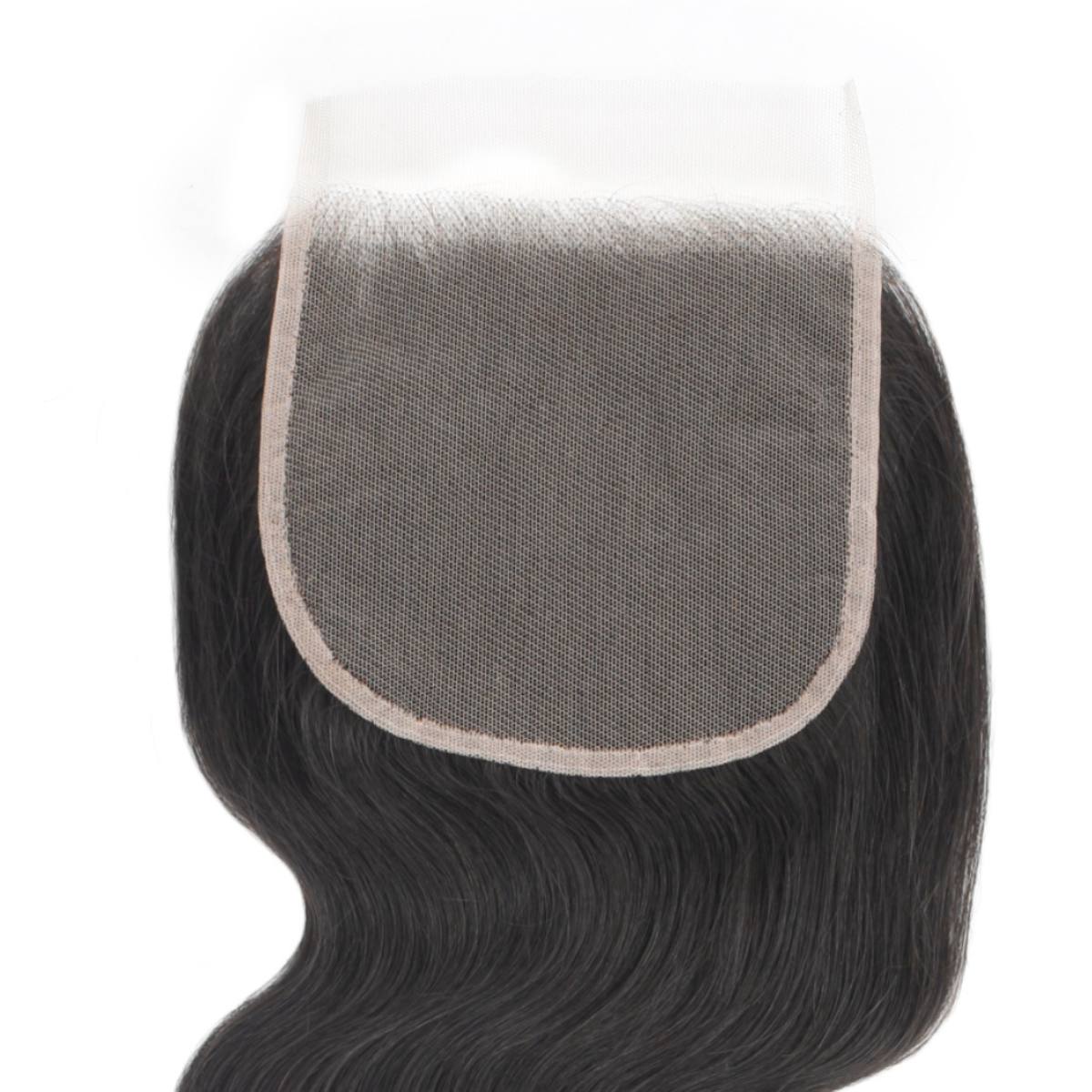 Body Wave 5x5 Transparent Closure Back