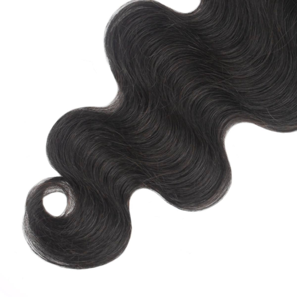 Body Wave 5x5 Transparent Closure End