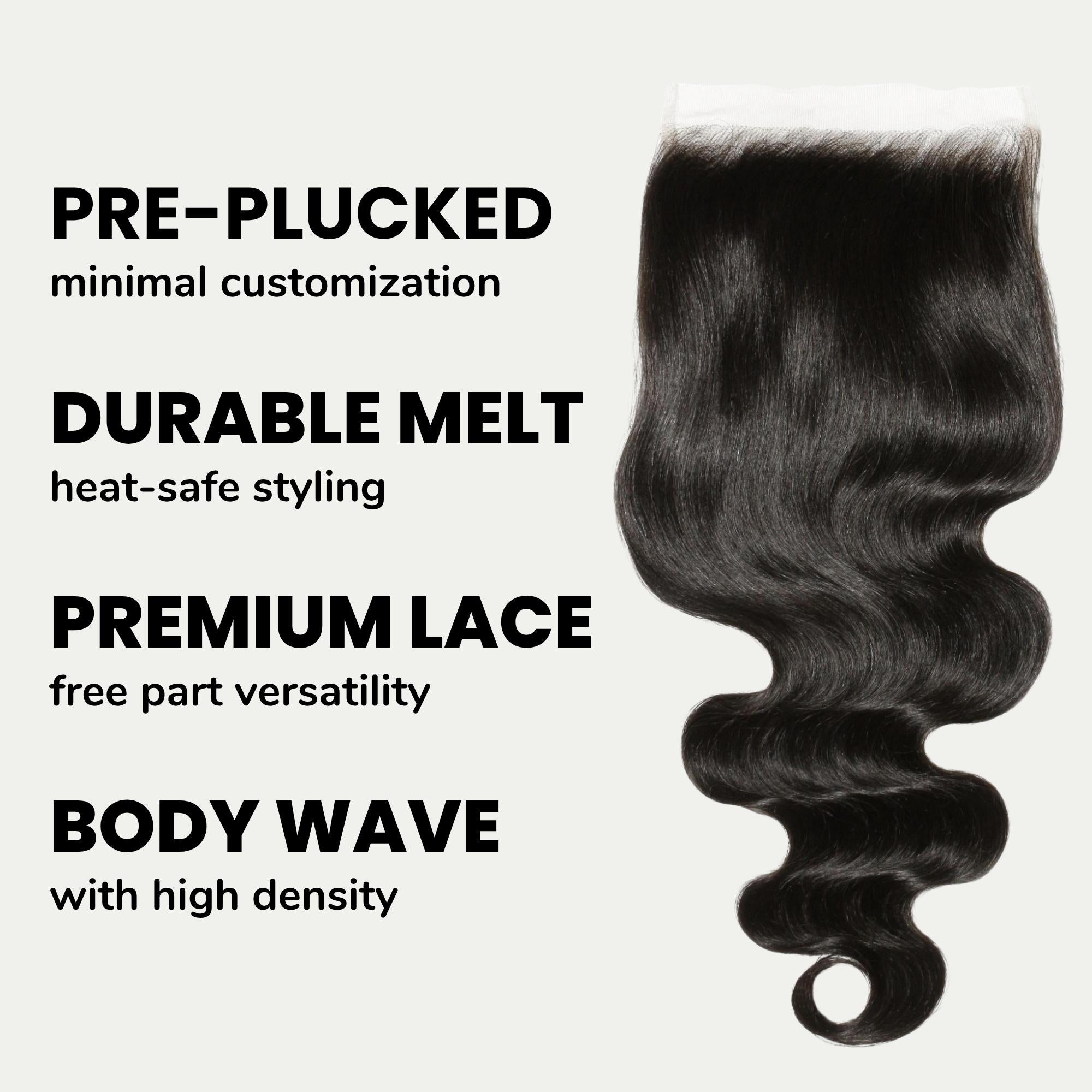 Body Wave 6x6 HD Lace Human Hair Closure – Private Label