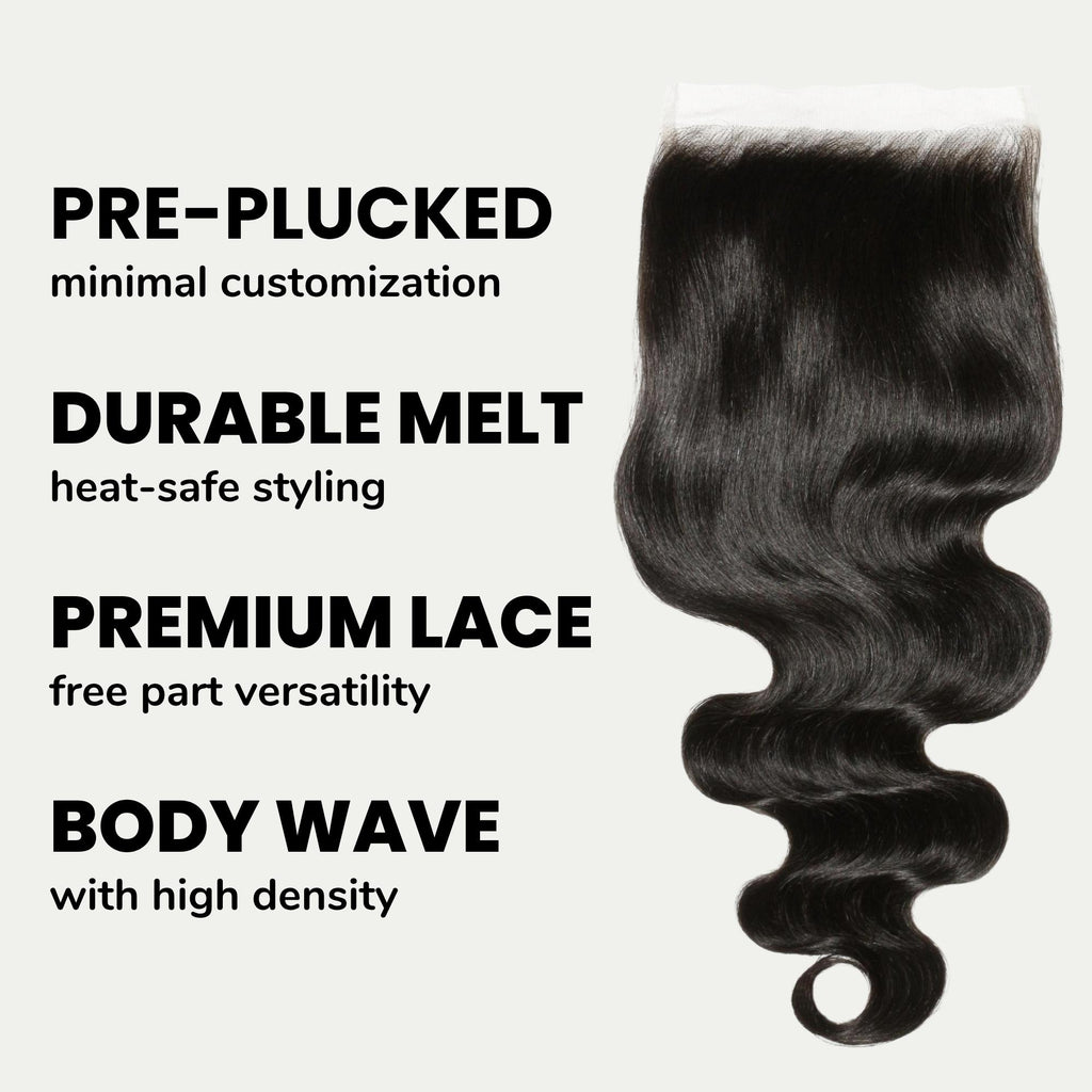 Body Wave 6x6 HD Lace Human Hair Closure - Private Label