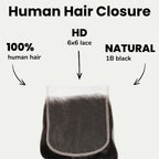 Body Wave 6x6 HD Lace Human Hair Closure - Private Label
