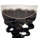 Jet Black Body Wave 13x4 HD Lace Human Hair Frontal - Private Label