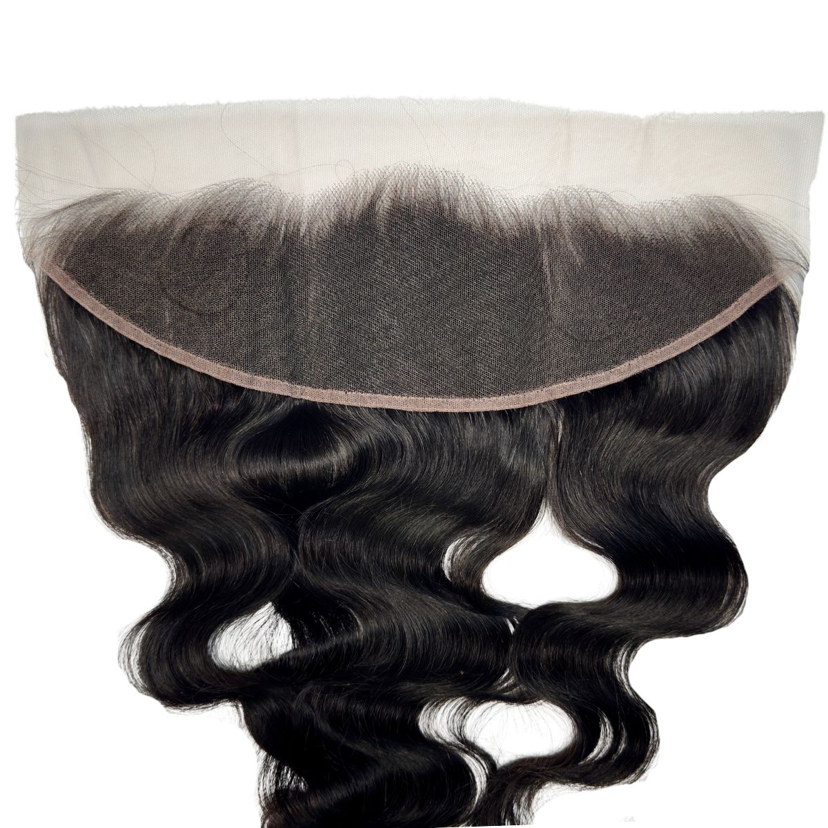 Jet Black Body Wave 13x4 HD Lace Human Hair Frontal - Private Label