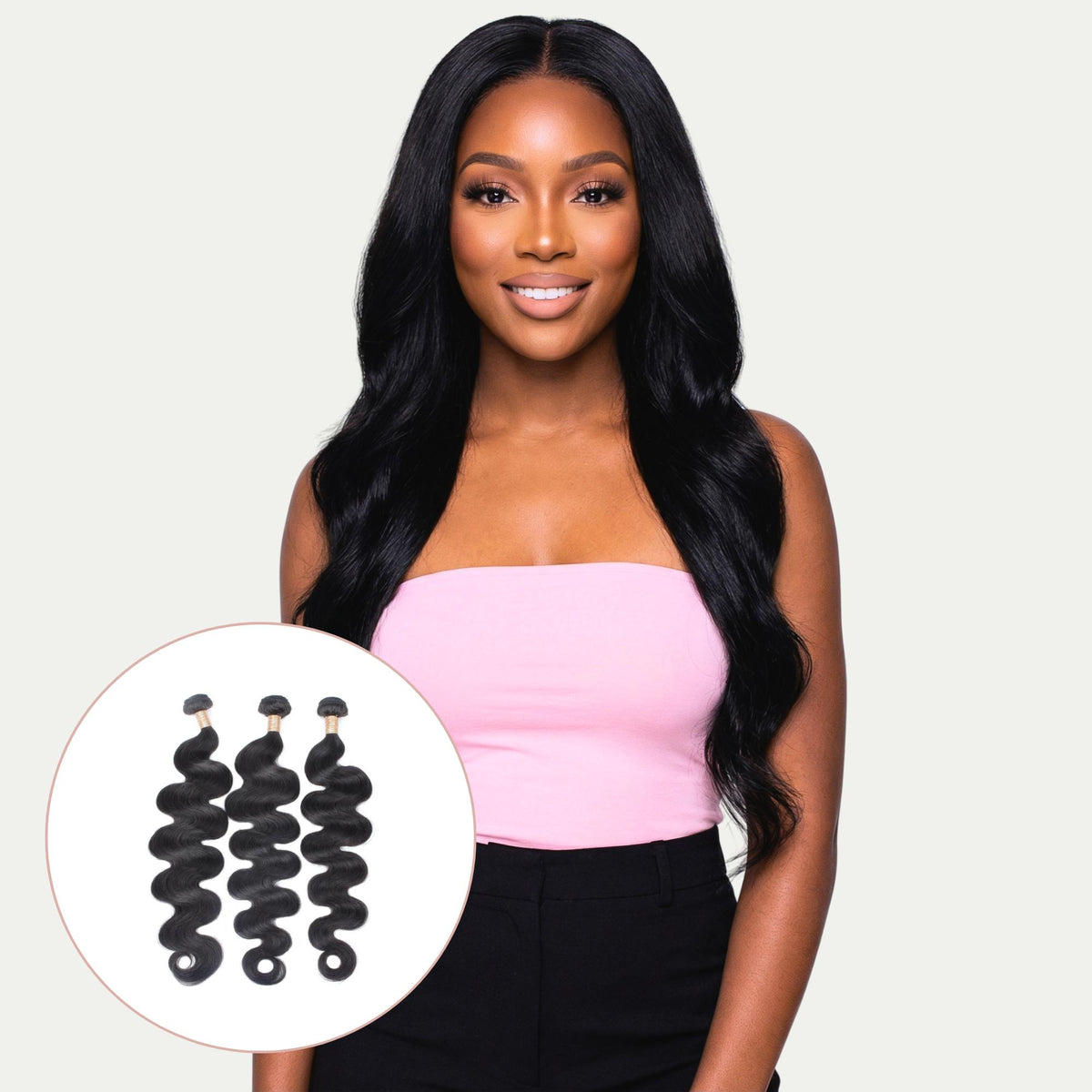 Virgin Human Hair Extensions Body Wave Bundles Silky Soft No Shedding Virgin Brazilian Body Wave Bundle - True Glory Hair main image 3