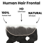 Brazilian Body Wave 13x4 HD Lace Human Hair Frontal - Private Label