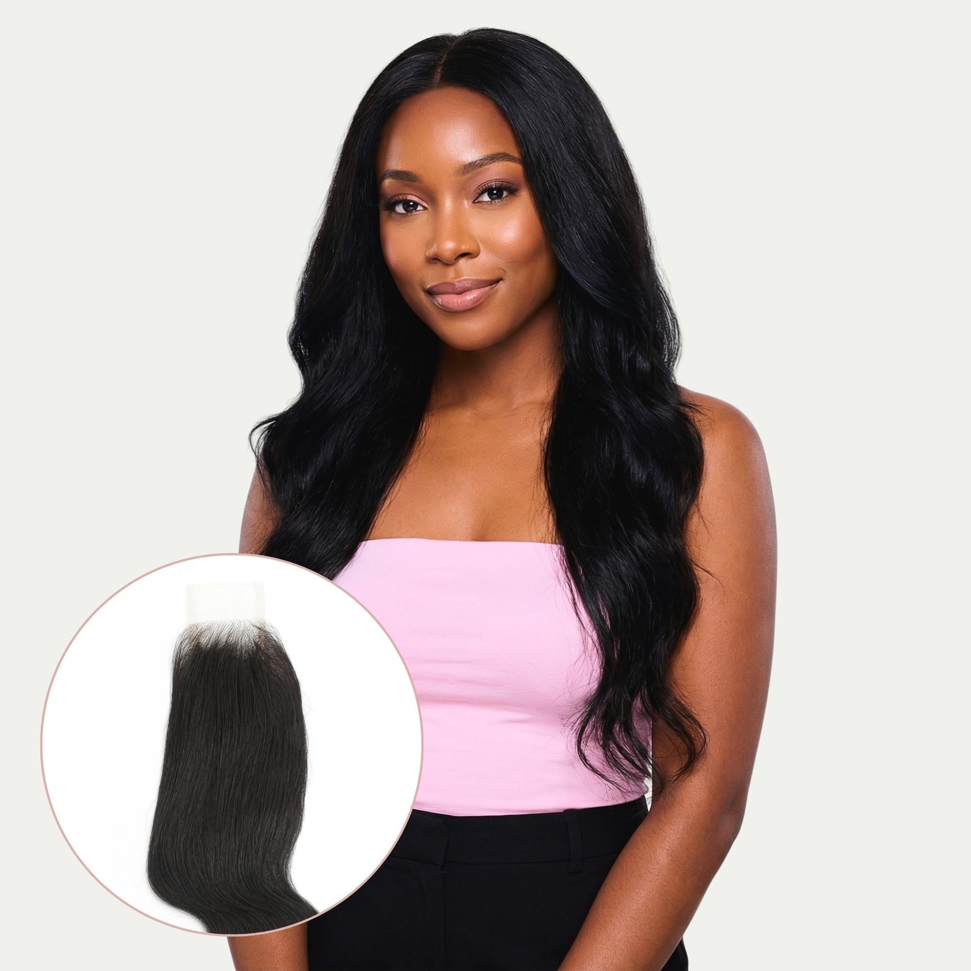 Brazilian Body Wave 2x6 Transparent Lace Human Hair Closure - Private Label