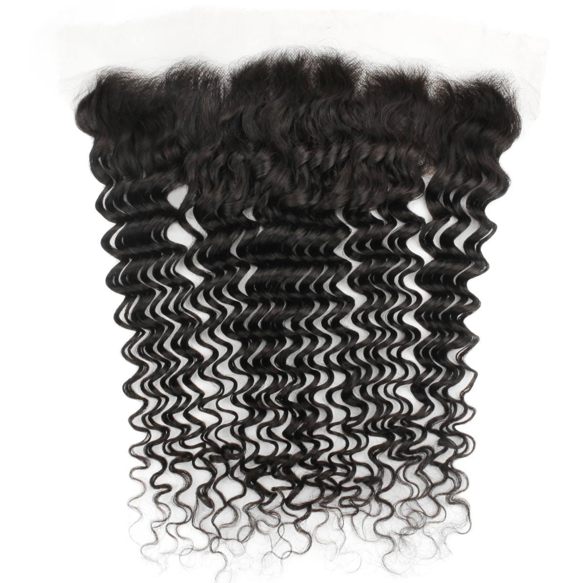 Deep Wave 13x4 HD Lace Human Hair Frontal - Private Label