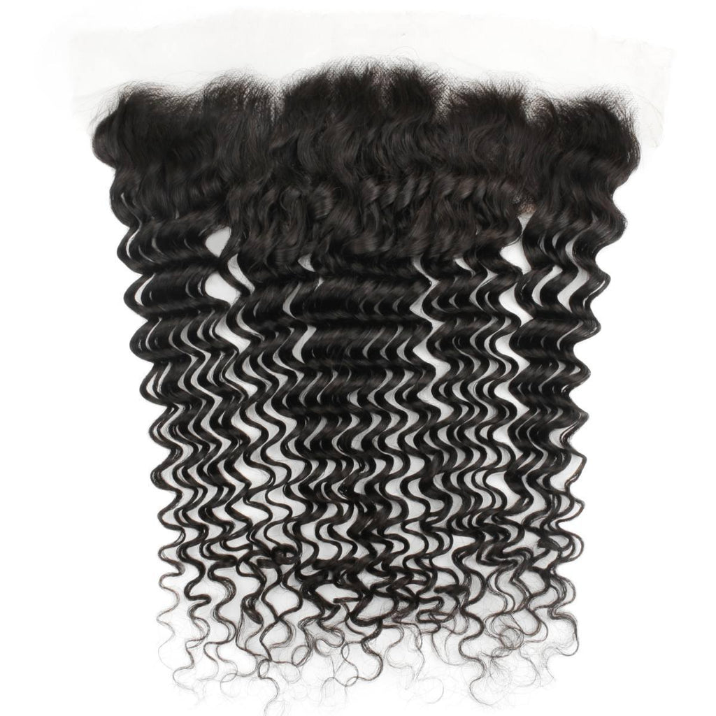 Deep Wave 13x4 HD Lace Human Hair Frontal - Private Label