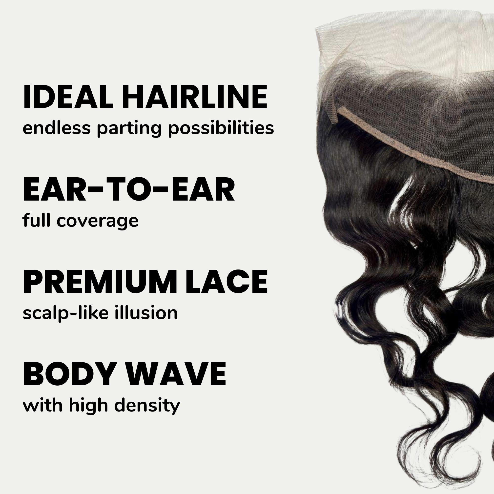 Brazilian Raw Body Wave 13x4 Transparent Frontal SALE - Private Label