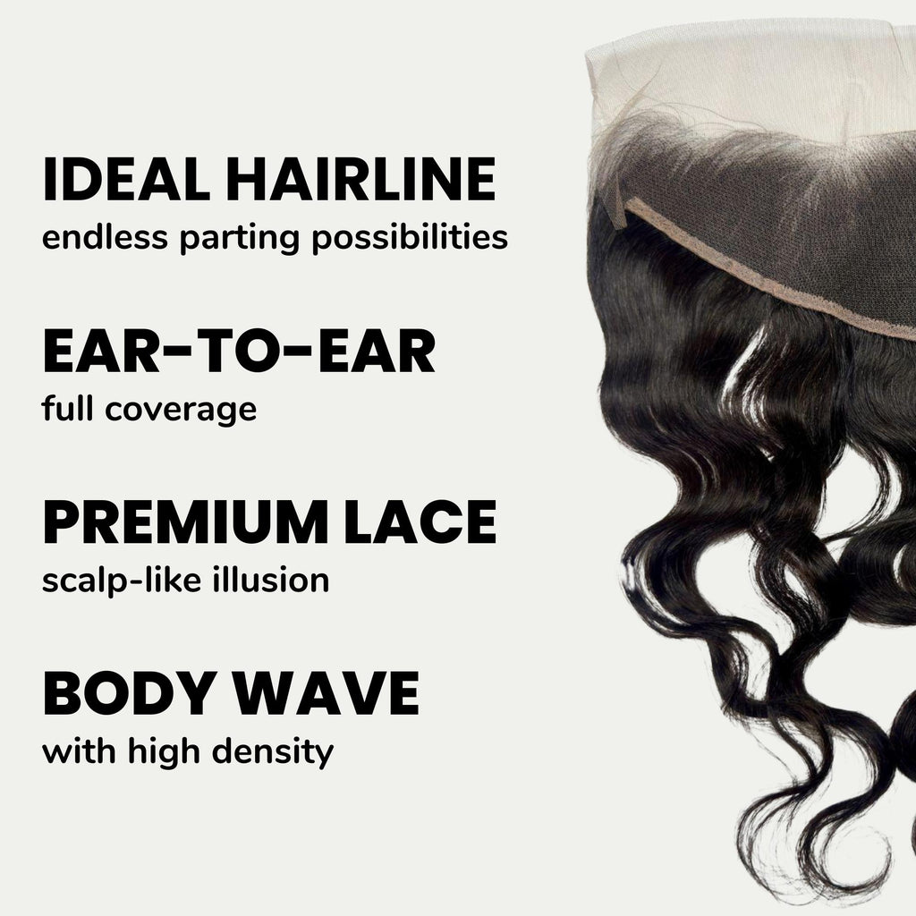 Brazilian Raw Body Wave 13x4 Transparent Frontal SALE - Private Label