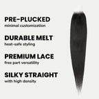 Brazilian Silky Straight 2x6 Transparent Lace Human Hair Closure - Private Label
