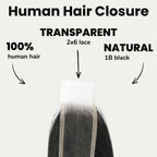 Brazilian Silky Straight 2x6 Transparent Lace Human Hair Closure - Private Label