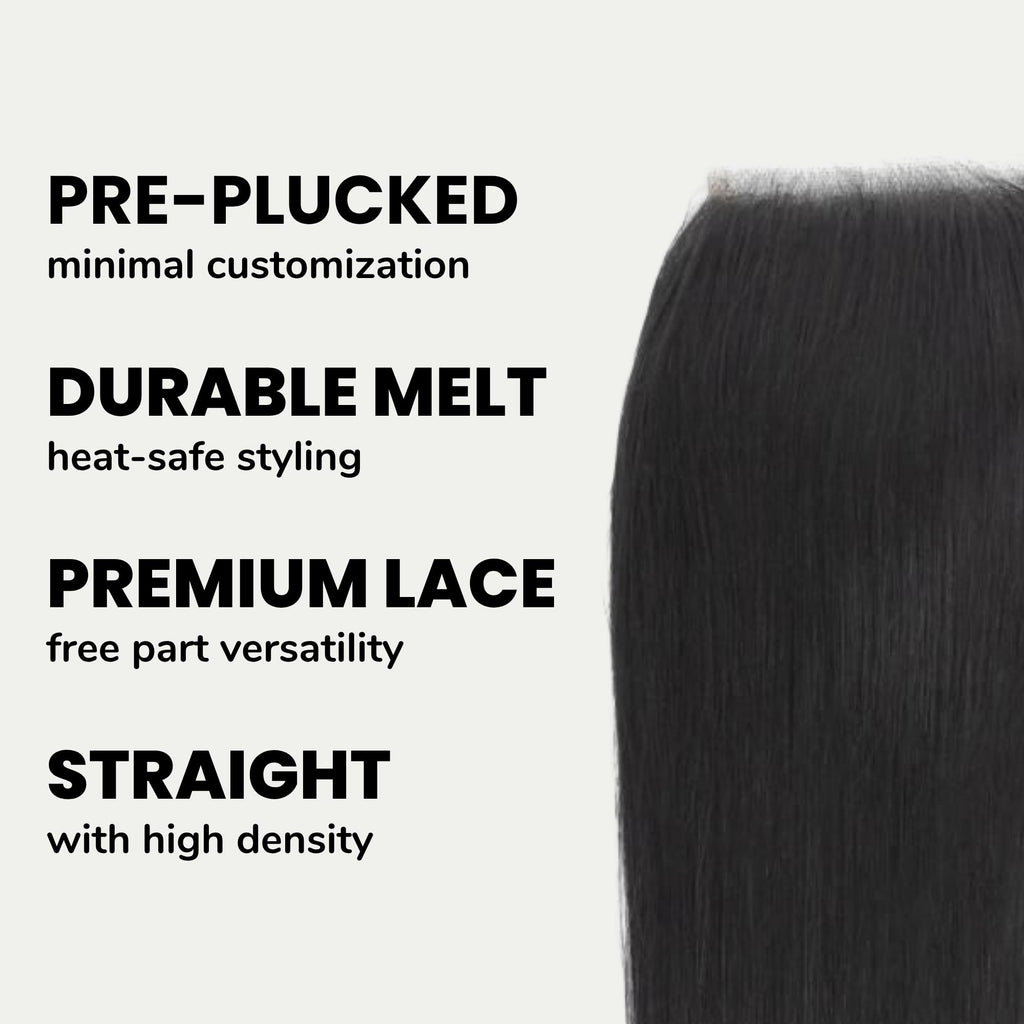 Brazilian Silky Straight 4x4 Transparent Lace Human Hair Closure - Private Label
