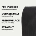 Brazilian Silky Straight 4x4 Transparent Lace Human Hair Closure - Private Label