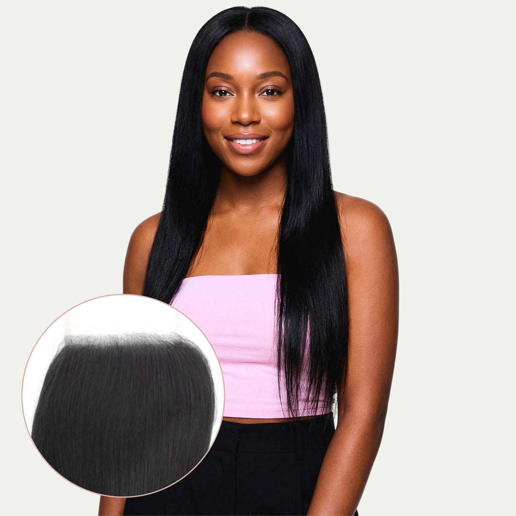 Brazilian Silky Straight 4x4 Transparent Lace Human Hair Closure - Private Label