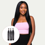 Brazilian Straight 100% Human Hair Bundle Deals - Private Label