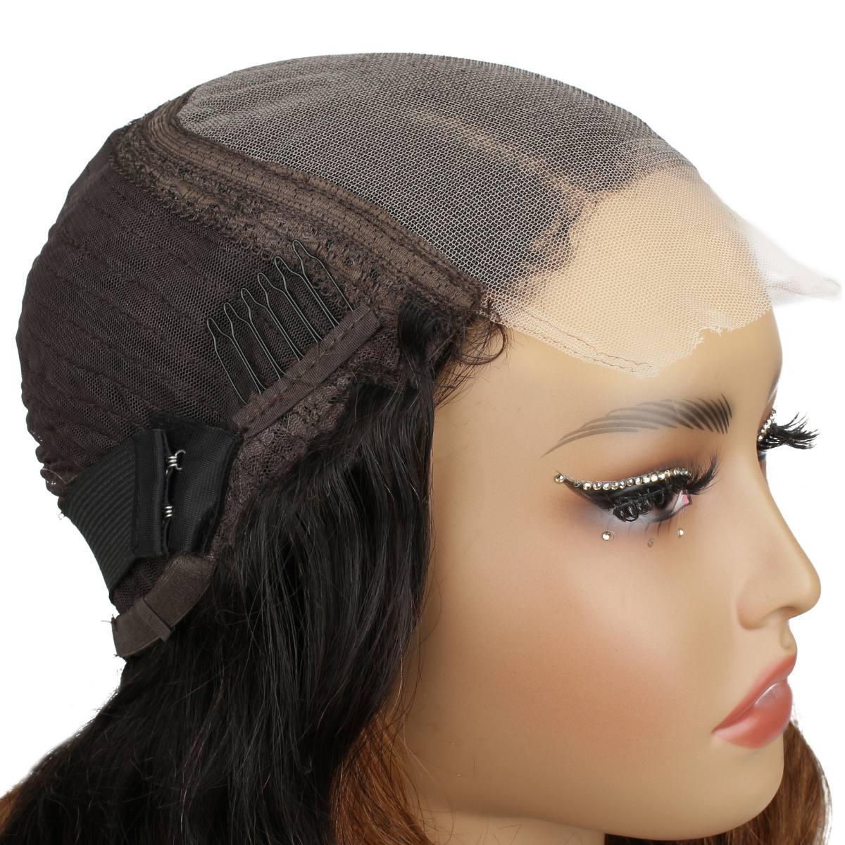 Brown Ombre Wavy 5x5 Transparent Closure Wig - Private Label