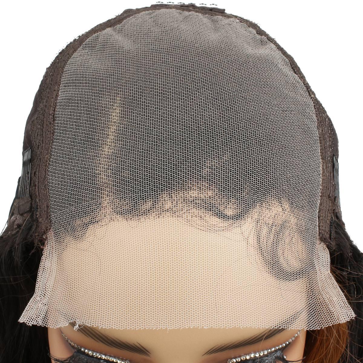 Brown Ombre Wavy 5x5 Transparent Closure Wig - Private Label