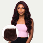 Burgundy Body Wave 5x5 HD Lace Human Hair Closure - Private Label