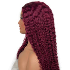 Burgundy Ocean Wave V Part 100% Human Hair Wig - Private Label