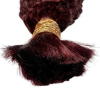 Burgundy Deep Wave Color 99J Bulk 100% Human Braiding Hair - Private Label