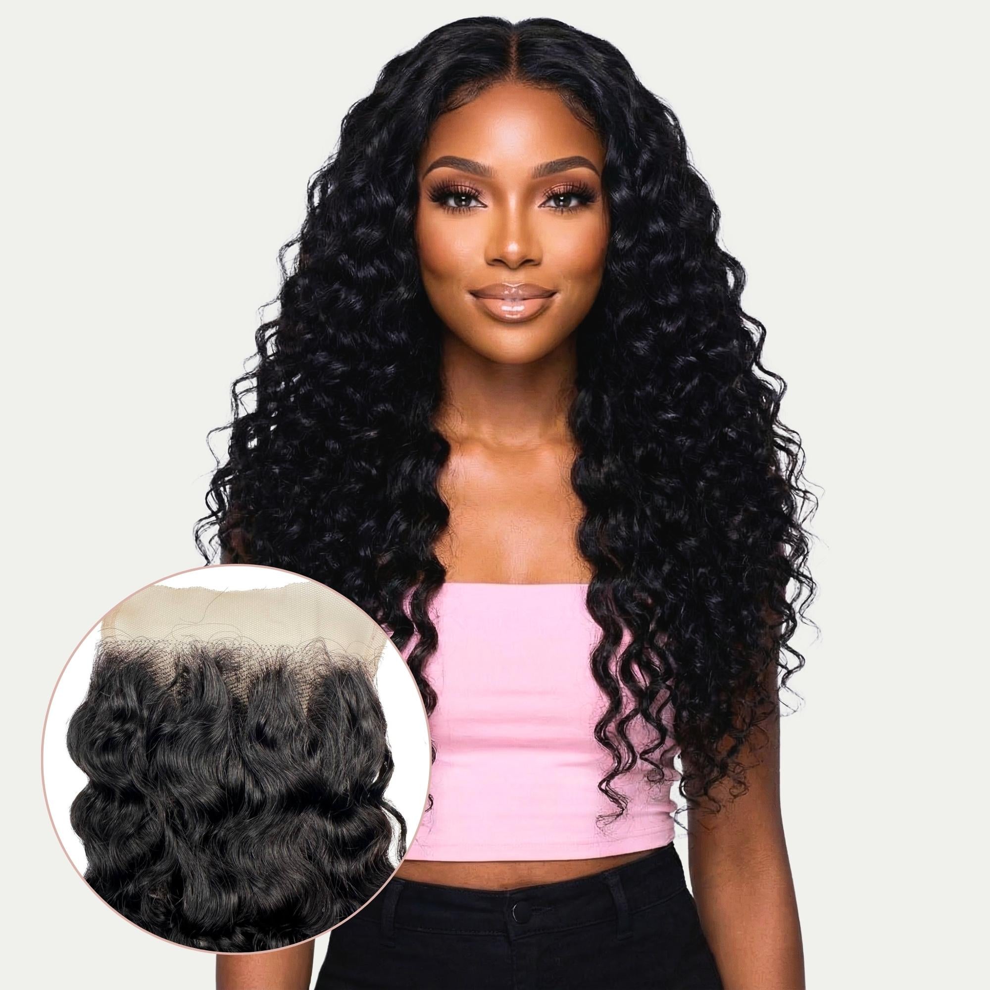 Burmese Curly 4x4 Swiss Lace Human Hair Closure - Private Label