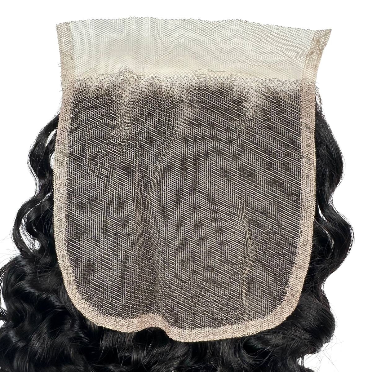 Burmese Curly 4x4 Swiss Lace Human Hair Closure - Private Label