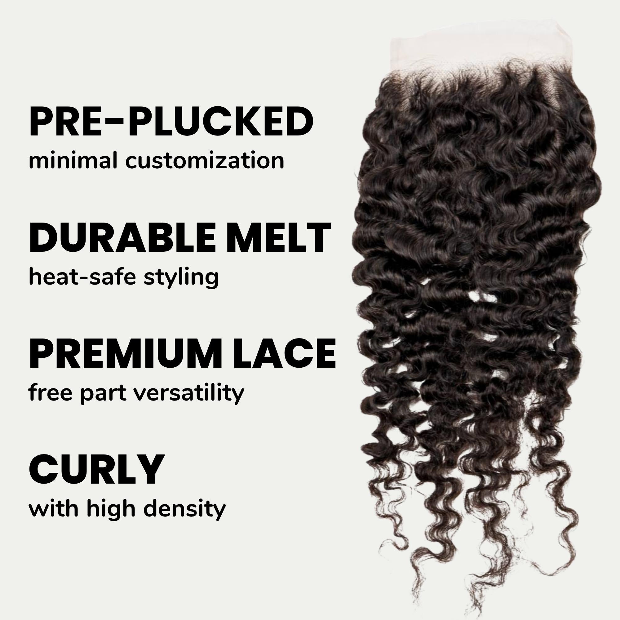 Burmese Curly 5x5 HD Lace Human Hair Closure - Private Label