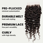 Burmese Curly 5x5 HD Lace Human Hair Closure - Private Label