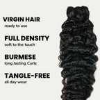 Burmese Curly 100% Human Hair Bundles - Private Label