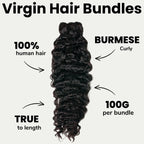 Burmese Curly 100% Human Hair Bundles - Private Label